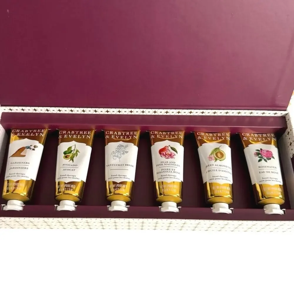 New in box Crabtree & Evelyn sealed hand therapy creams (6)